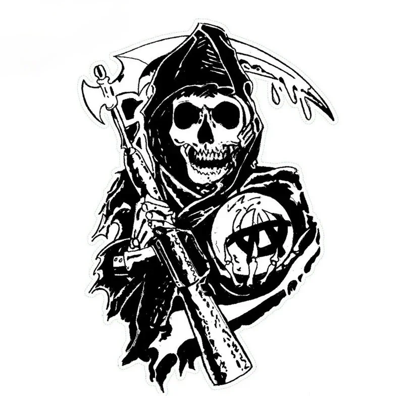 Laptop Accessories Aesthetic - Car Sticker Sons of Anarchy Anime