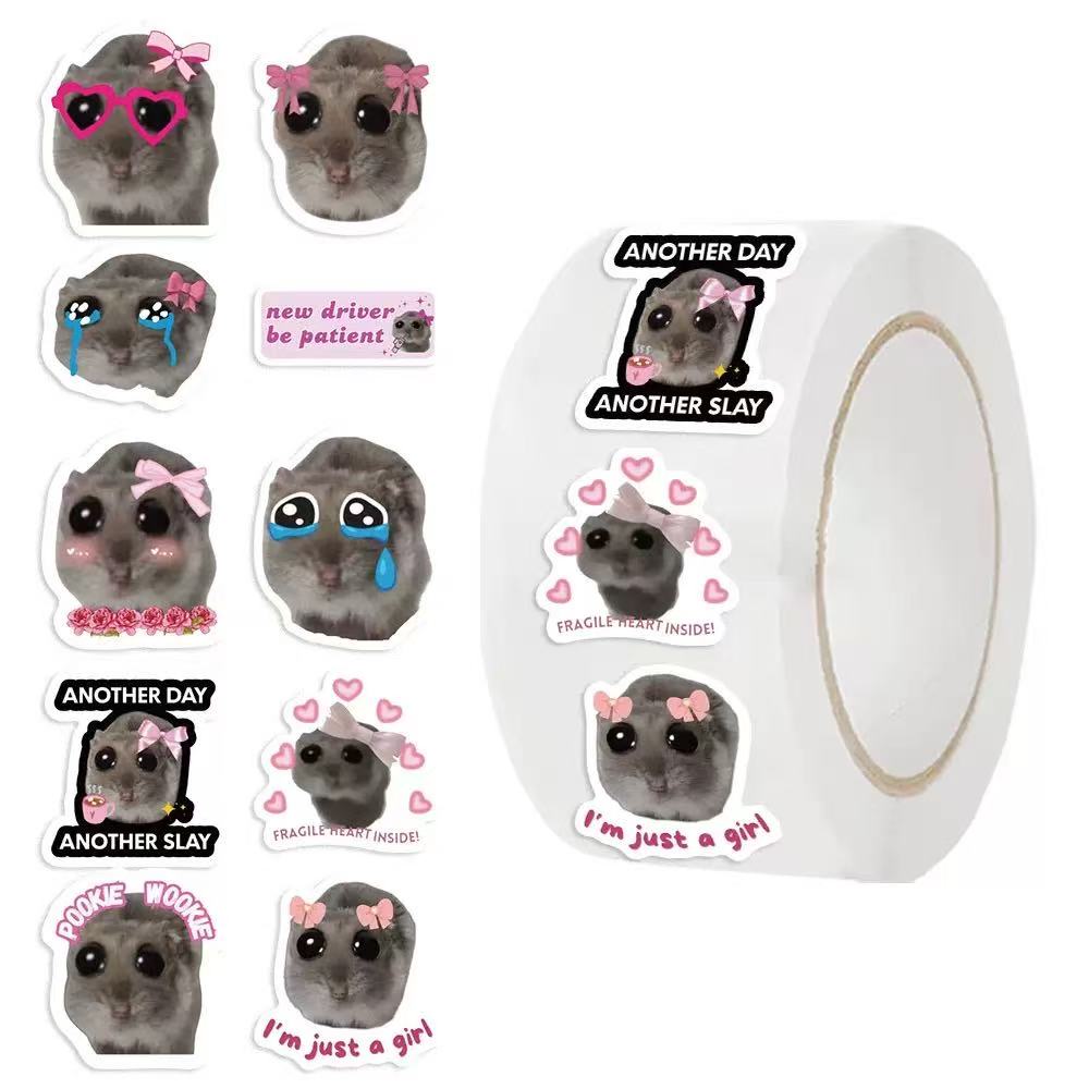 Laptop Accessories Aesthetic - 100-500pcs Ins Sad Hamster Cartoon Meme