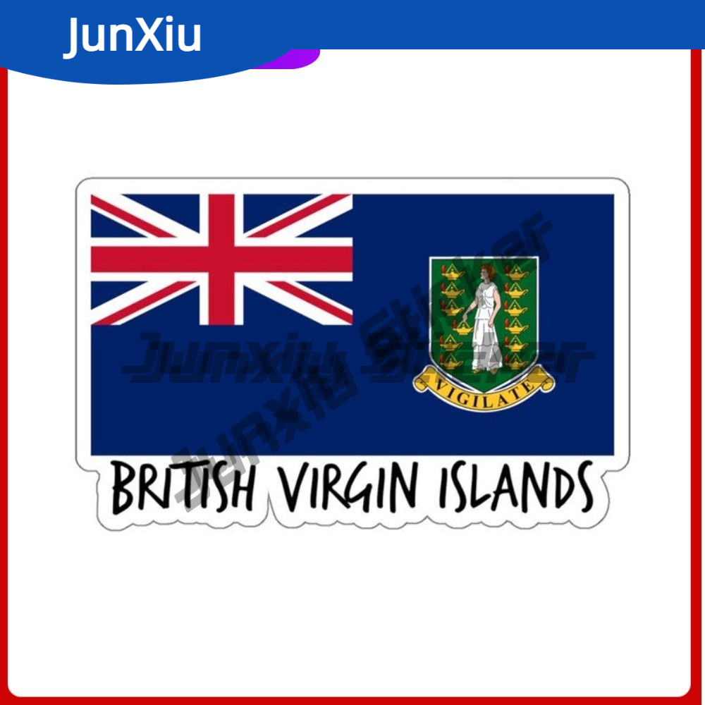 Laptop Accessories Stickers - British Virgin Islands Flag Gift Sticker