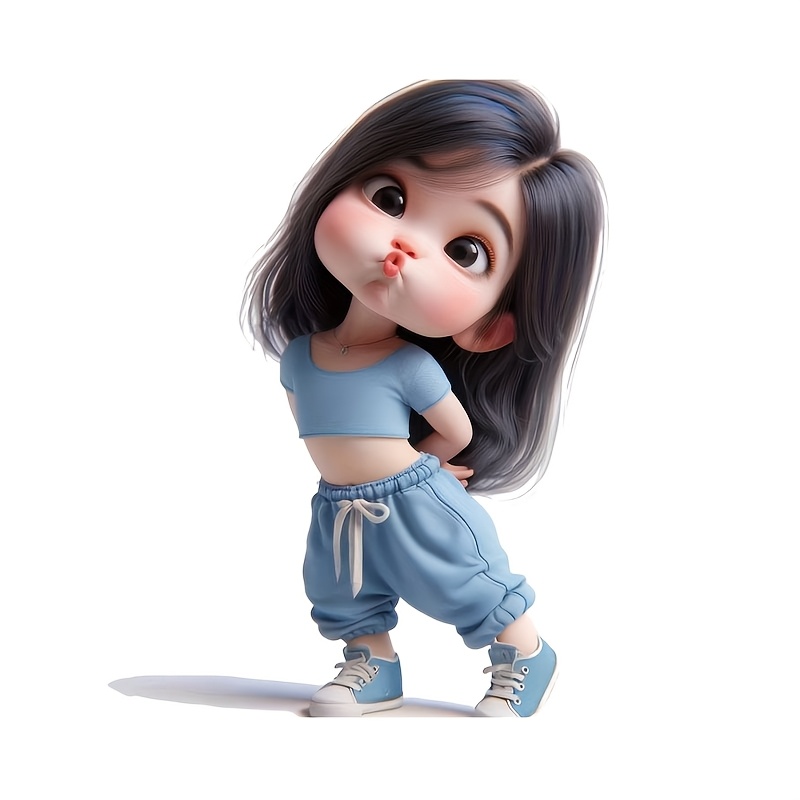 Cute Cartoon Girl Waterproof V - Laptop Accessories For Girls ulasan dan harga