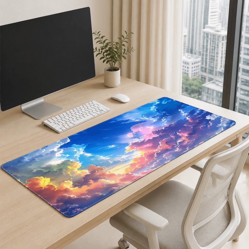 Colorful sunset cloud sky prin - Laptop Accessories Officeworks ulasan dan harga