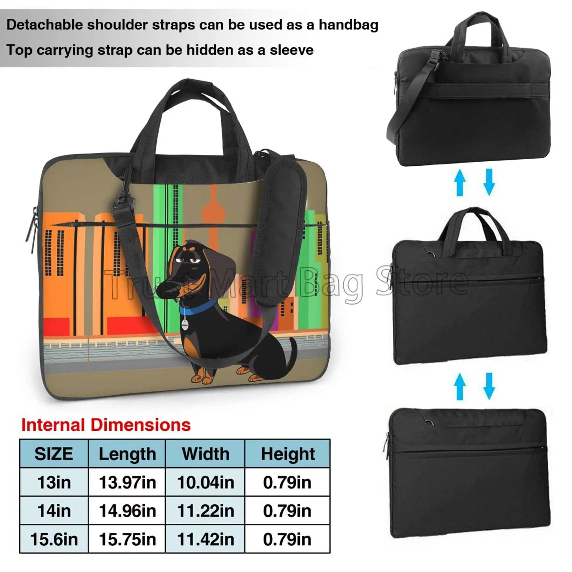 Cute Dachshund Print Laptop Ca - Laptop Accessories Case ulasan dan harga