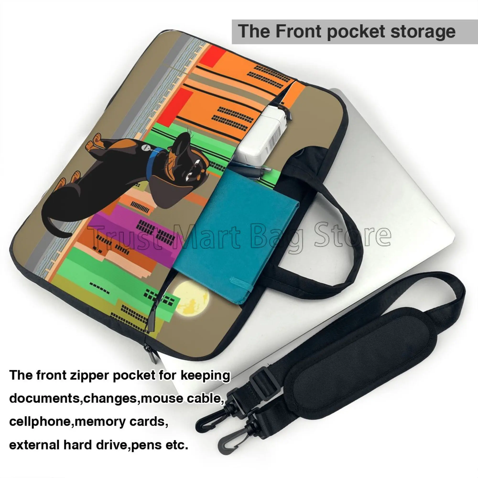 Cute Dachshund Print Laptop Ca - Laptop Accessories Case ulasan dan harga