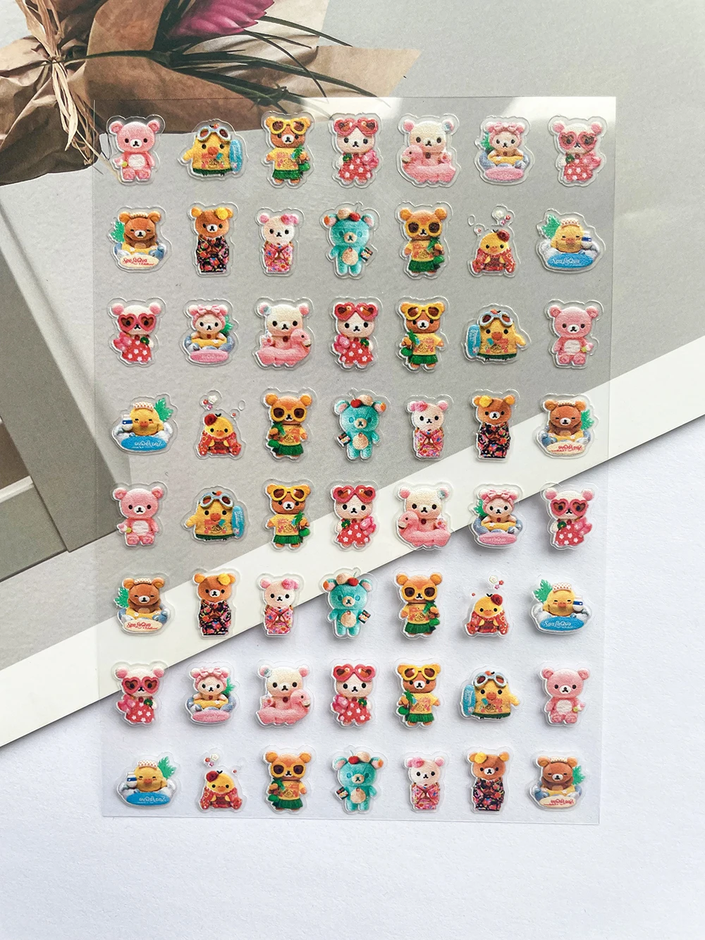 Pvc Super Mini Rilakkuma Poste - Laptop Accessories Stickers ulasan dan harga