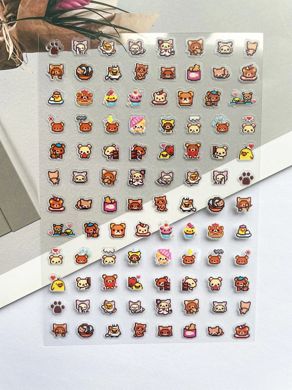 Pvc Super Mini Rilakkuma Poste - Laptop Accessories Stickers ulasan dan harga