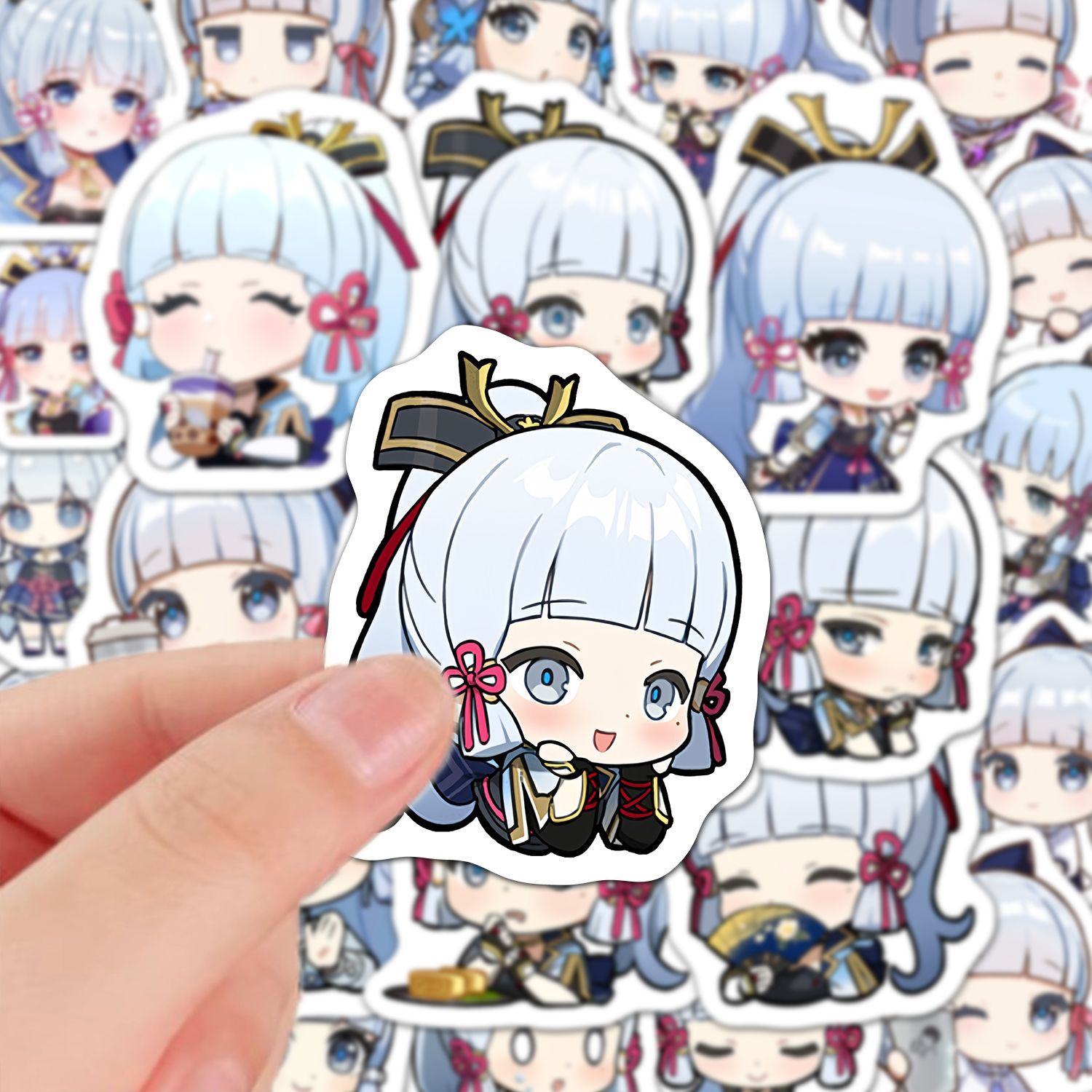 Kamisato Ayaka 60Pcs Genshin I - Laptop Accessories Stickers ulasan dan harga