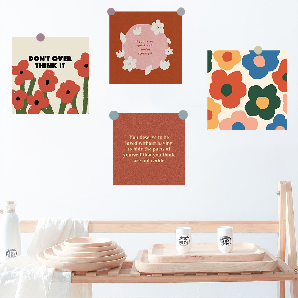 15PCS Cartoon Colorful Flowers - Laptop Accessories Aesthetic ulasan dan harga