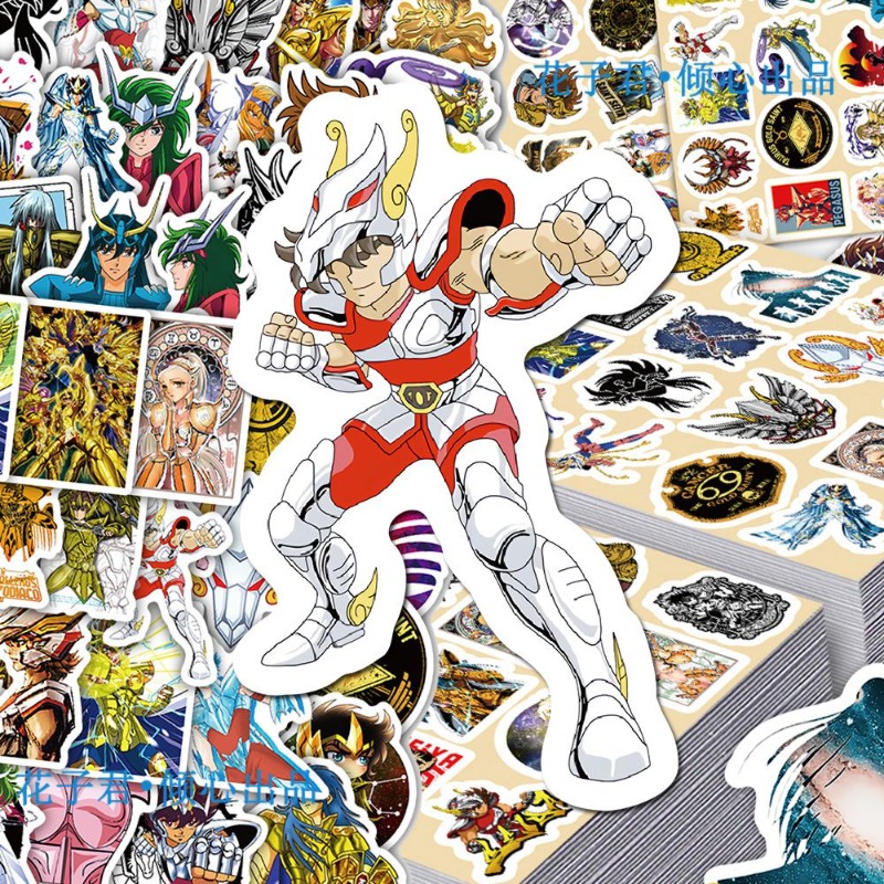101Pcs Saint Seiya Anime Stick - Laptop Accessories Stickers ulasan dan harga