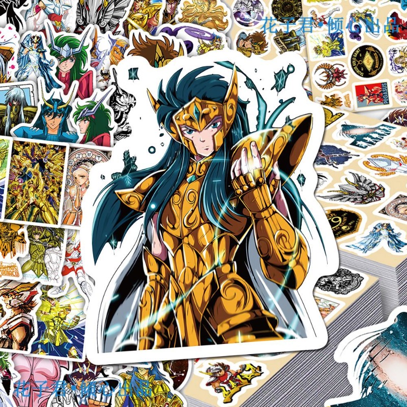 101Pcs Saint Seiya Anime Stick - Laptop Accessories Stickers ulasan dan harga