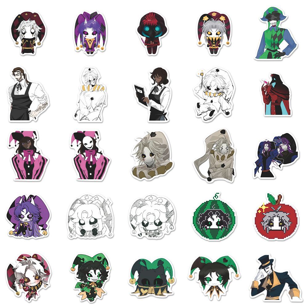 73PCS The Freak Circus Pierrot - Laptop Accessories Stickers ulasan dan harga