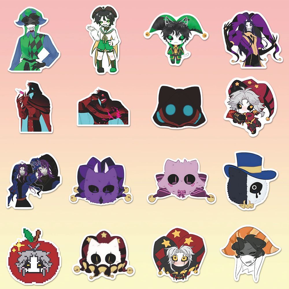 73PCS The Freak Circus Pierrot - Laptop Accessories Stickers ulasan dan harga