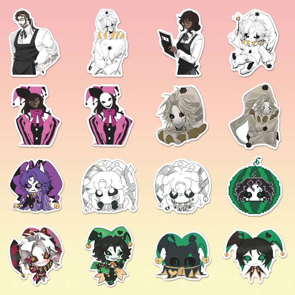 73PCS The Freak Circus Pierrot - Laptop Accessories Stickers ulasan dan harga