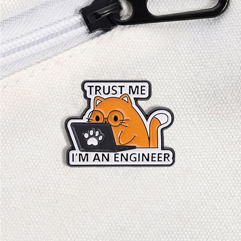 I'm An Engineer Quote Enamel P - Laptop Accessories Design ulasan dan harga