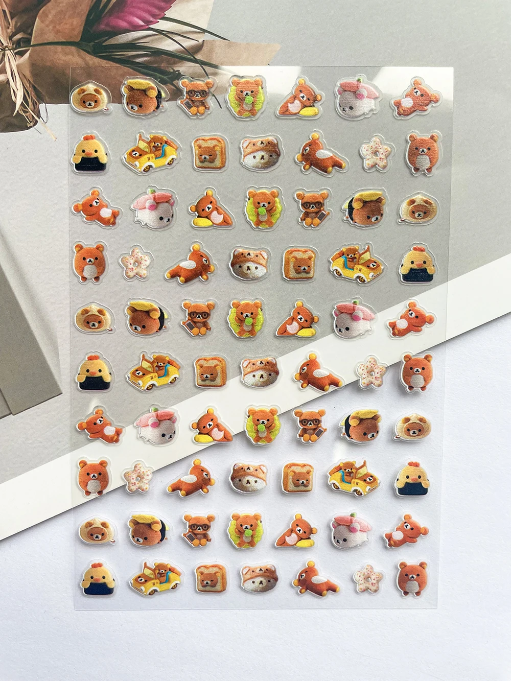 Pvc Super Mini Pink Rilakkuma  - Laptop Accessories Stickers ulasan dan harga