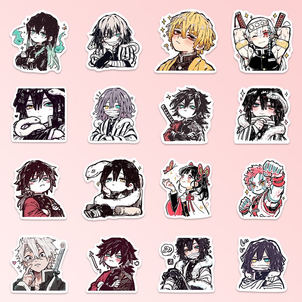 55PCS Demon Slayer Kamado Tanj - Laptop Accessories Stickers ulasan dan harga
