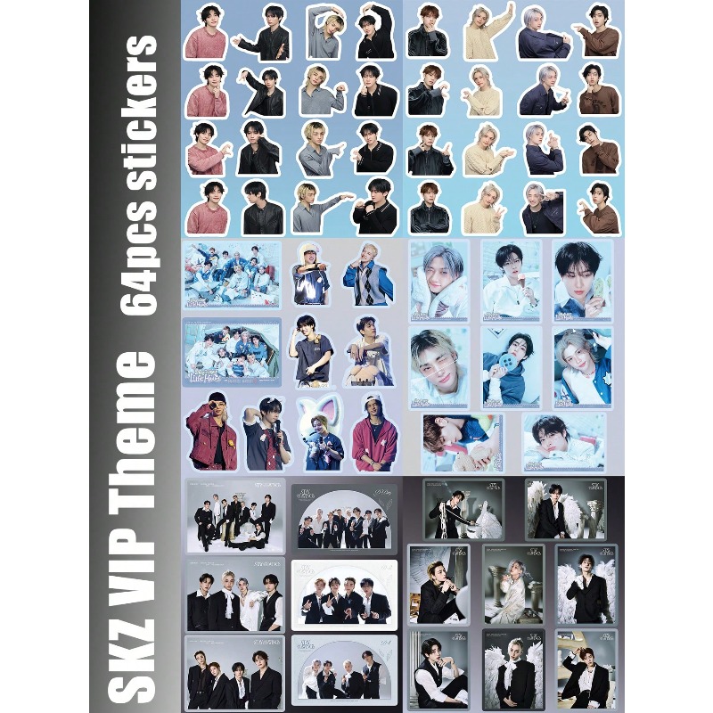 64pcs/65pcs/69pcs StrayKid,SK, - Laptop Accessories Aesthetic ulasan dan harga