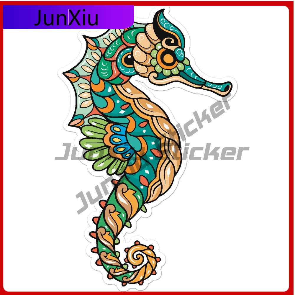 Colorful Seahorse Design Funny - Laptop Accessories Design ulasan dan harga
