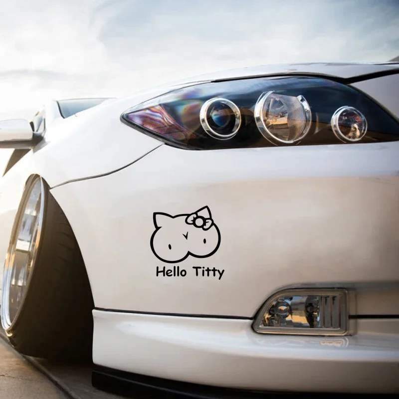Cute kitten design car window  - Laptop Accessories Design ulasan dan harga