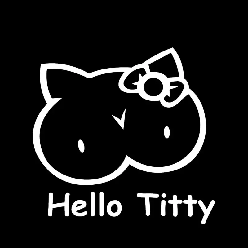 Cute kitten design car window  - Laptop Accessories Design ulasan dan harga