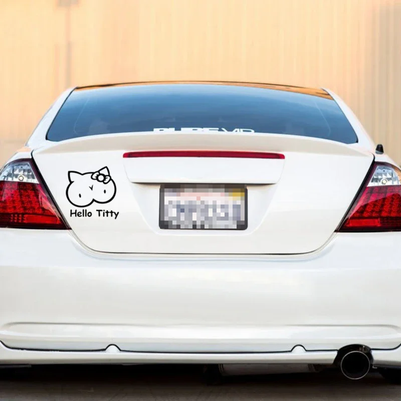 Cute kitten design car window  - Laptop Accessories Design ulasan dan harga