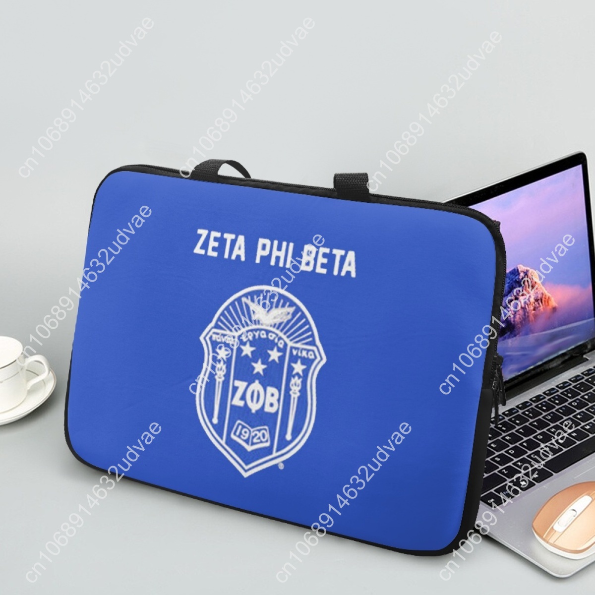 Zeta Phi Beta Sorority Print L - Laptop Accessories Bag ulasan dan harga
