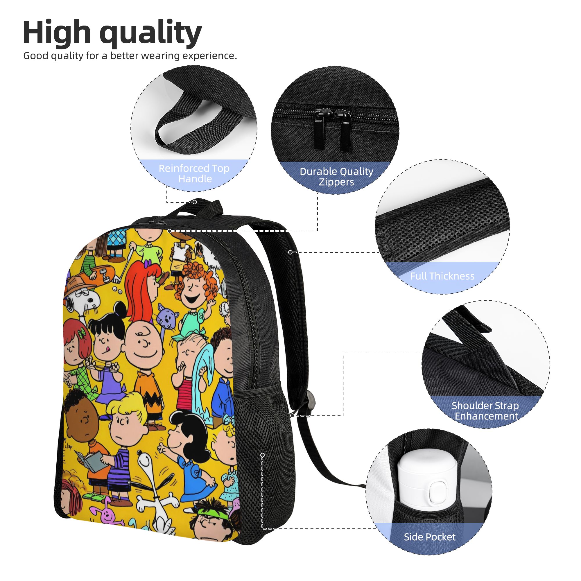 Snoopy Peanuts Fashion Backpac - Laptop Accessories Bag ulasan dan harga