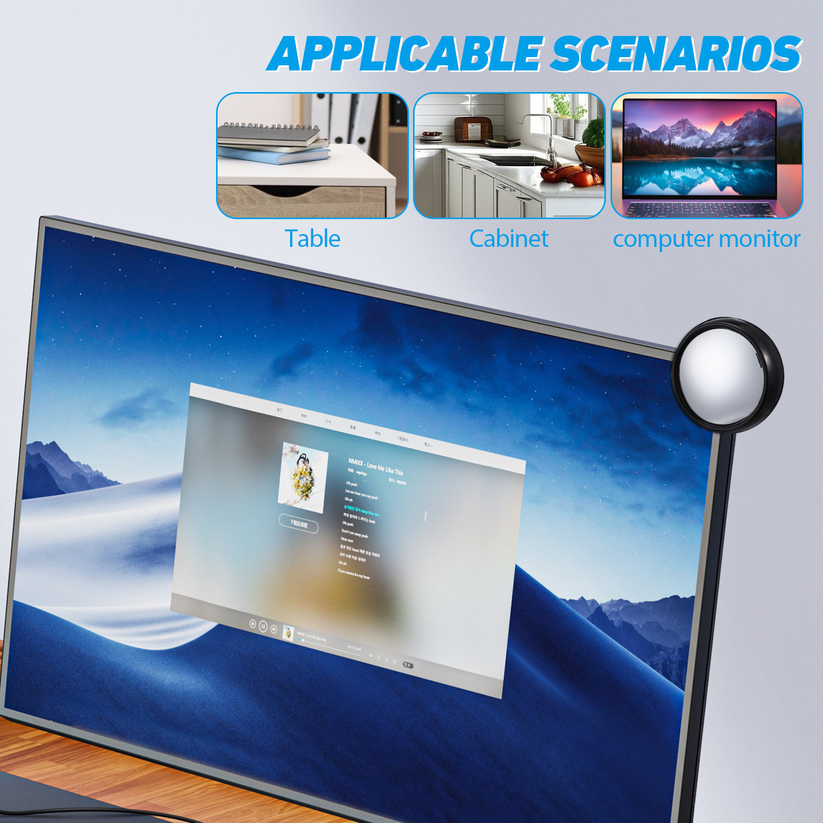 3Pcs Computer Rear View Mirror - Laptop Accessories Officeworks ulasan dan harga