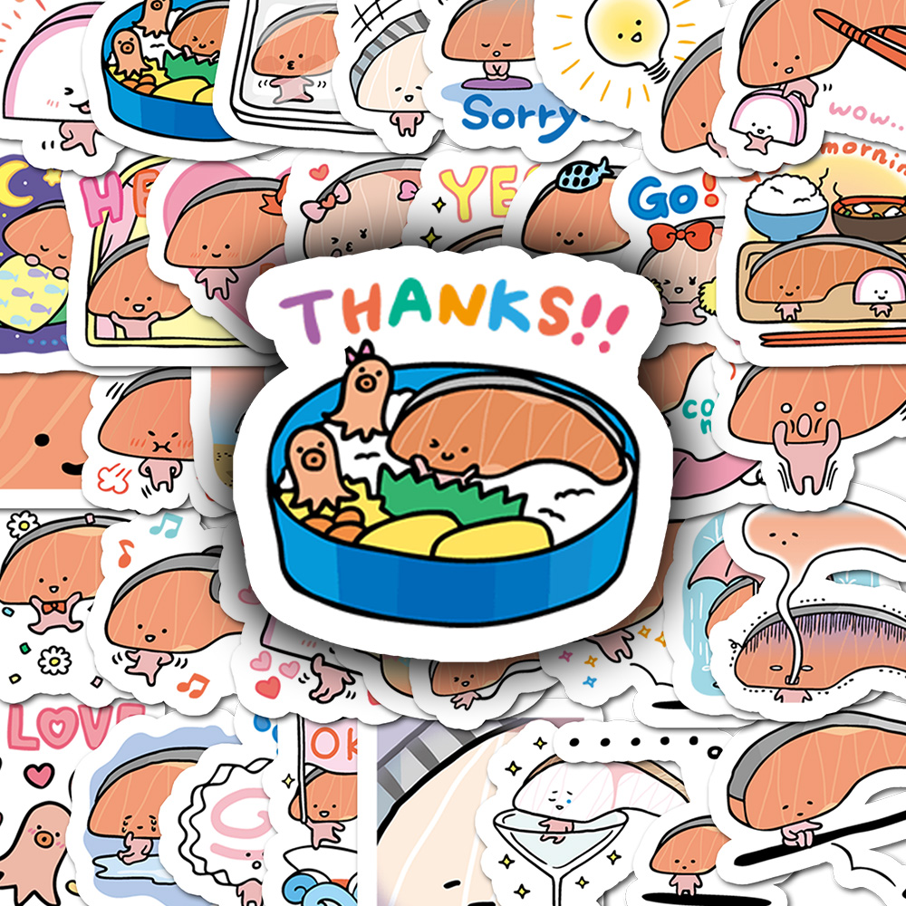 40 Pcs Cartoon KIRIMIchan Stic - Laptop Accessories Aesthetic ulasan dan harga