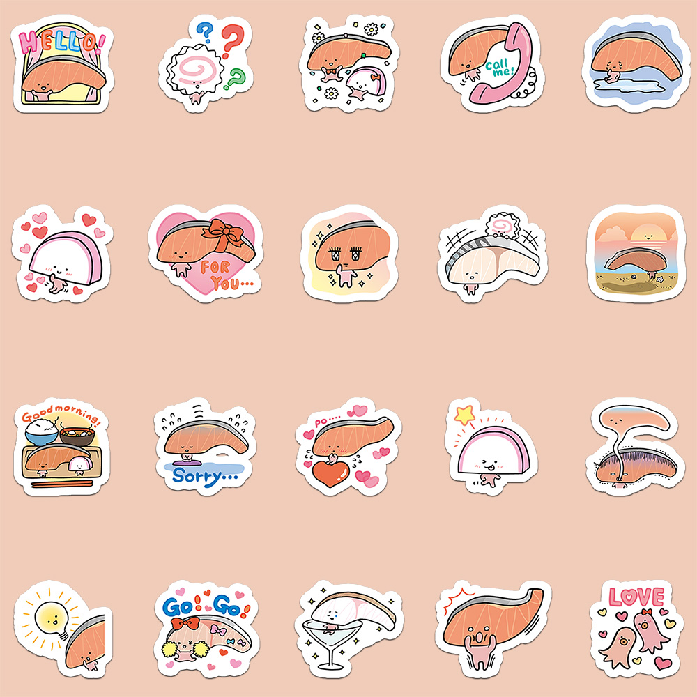 40 Pcs Cartoon KIRIMIchan Stic - Laptop Accessories Aesthetic ulasan dan harga