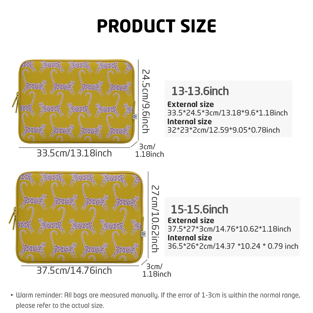 Leopard Pattern Laptop Sleeve  - Laptop Accessories Bag ulasan dan harga
