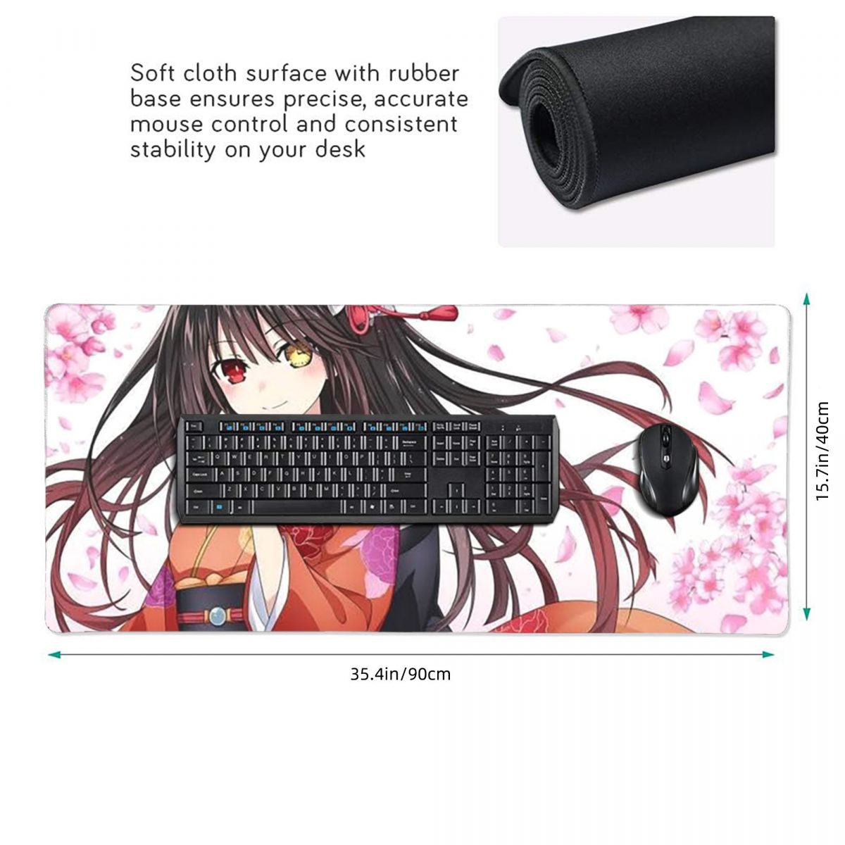 Large Mouse Pad Anime Girl Tok - Laptop Accessories For Girls ulasan dan harga