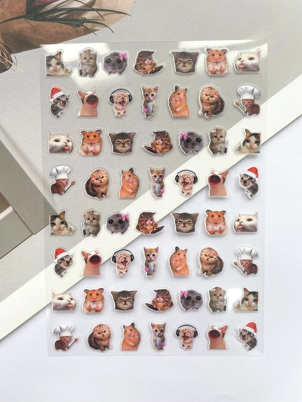 Mini Pvc Funny Cat Poster Good - Laptop Accessories Stickers ulasan dan harga